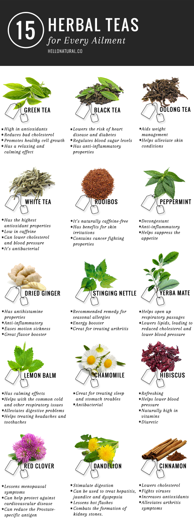 15 Kinds Of Herbal Teas And Their Benefits