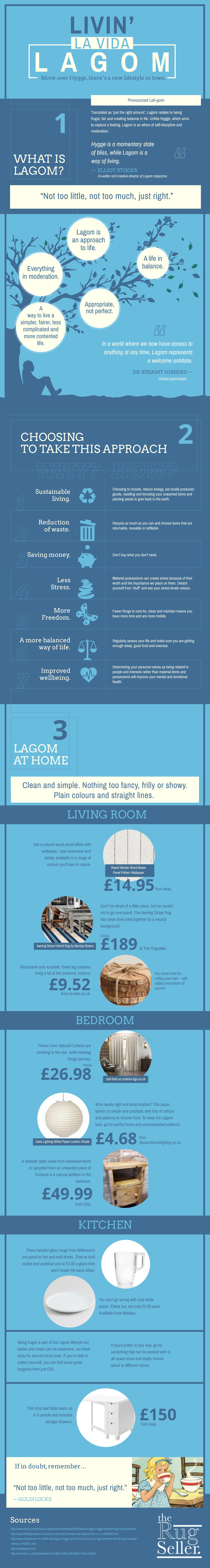 A Guide To Living The Lagom Life - Infographic