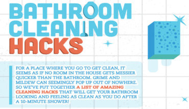 Life Hacks: Cleaning Your Bathroom - Infographic