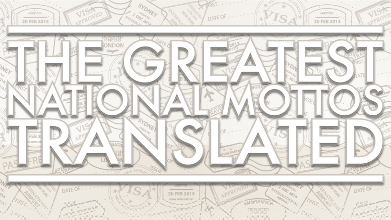 Translations Of The Greatest National Mottos Infographic