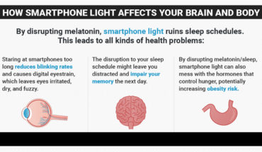 How Your Brain And Body Are Affected By Smartphone Light - Infographic