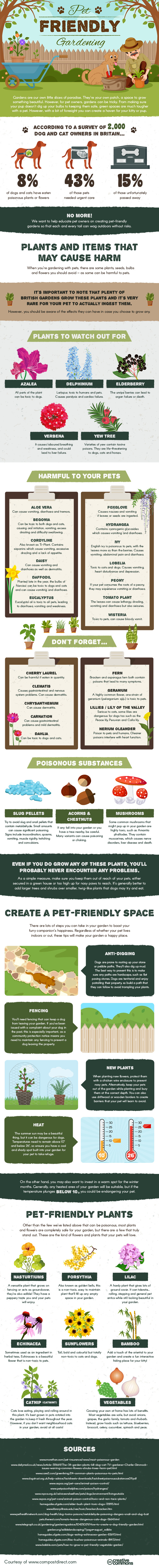 How to Create a Pet Friendly Garden - Infographic