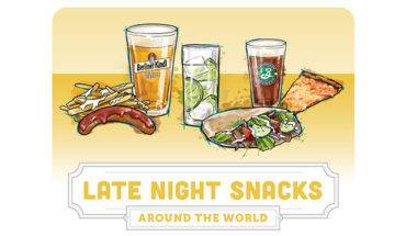 Foodie’s Guide to Late Night Snacks Around the World - Infographic