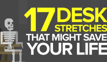 How to Build Your Health and Productivity: 17 Desk Stretches at Work - Infographic