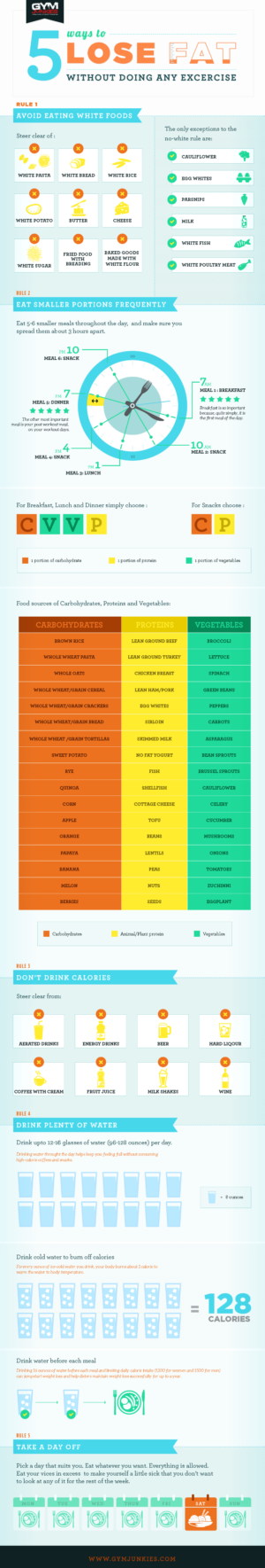Lose Weight Without Diet and Exercise? Here’s 5 Ways How! - Infographic