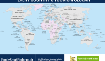 A Nation’s Promise: World Map of Tourism Slogans - Infographic