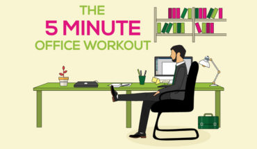 The Smart Way to Fitness: 5-Minute Office Workout - Infographic