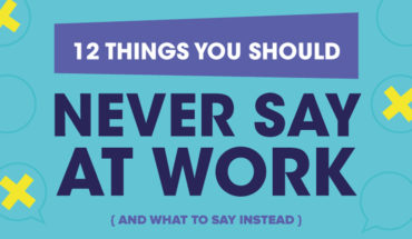 Think Before You Speak: What to Say and Not Say in the Workplace - Infographic