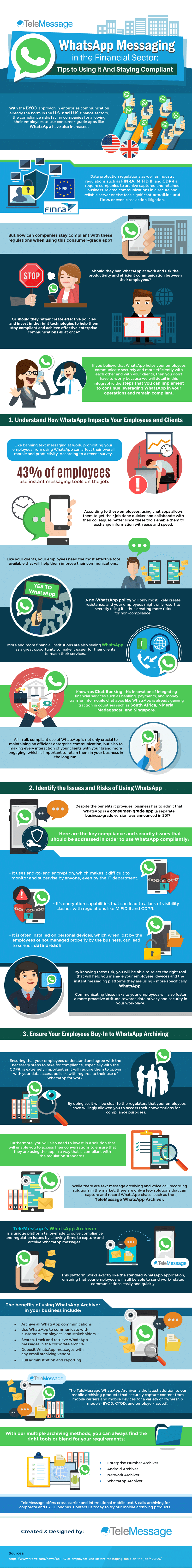 Using WhatsApp Messaging for Office-Related Work: Tips to Ensure Safety and Compliance - Infographic