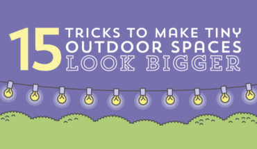 15 Ideas to Visually Expand Small Outdoor Spaces - Infographic
