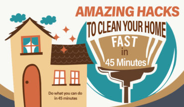 Clever Ways to Clean Your Home in Just 45 Minutes - Infographic