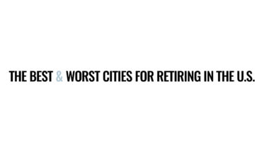 Retirement Index: 50 Best & Worst US Cities for Retirement - Infographic