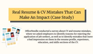 Resume & CV Mistakes That Can Make An Impact - Infographic